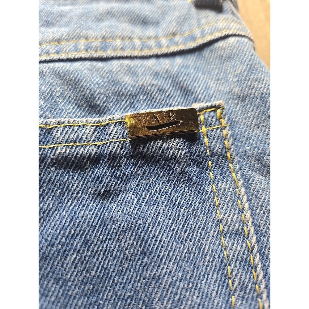 Vintage Cache Womens High Rise Straight Leg Lace‎ Buttom Accent Denim Jeans Rare - Picture 9 of 11
